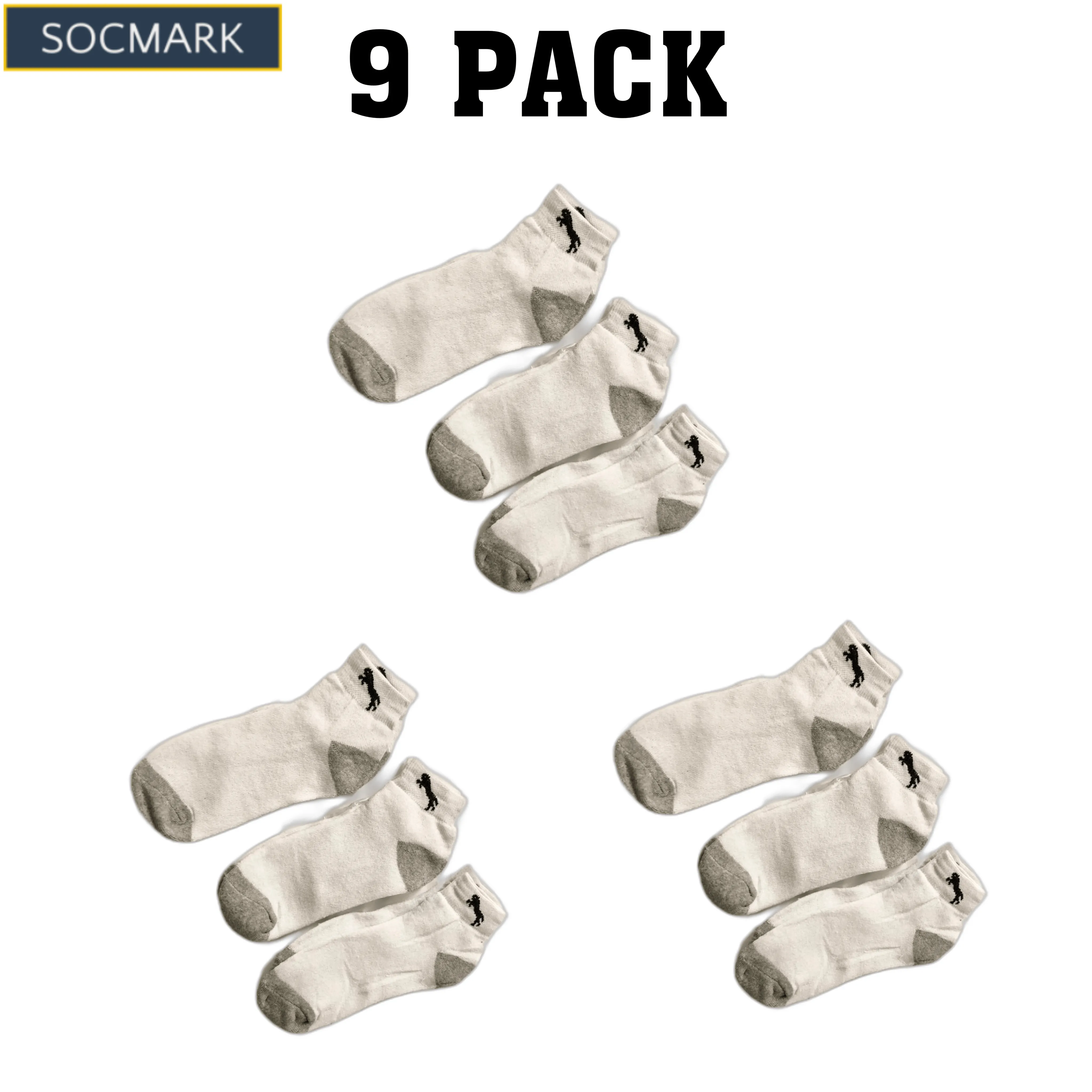 High-Quality Men's Cotton Thermal Socks 9-Pack (Sizes 9-11, 10-13) - Winter Warmth