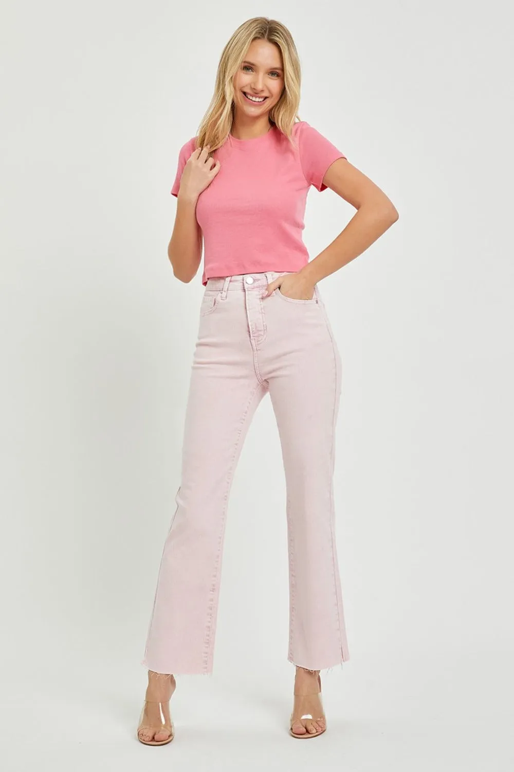 High Rise Tummy Control Straight RISEN Jeans