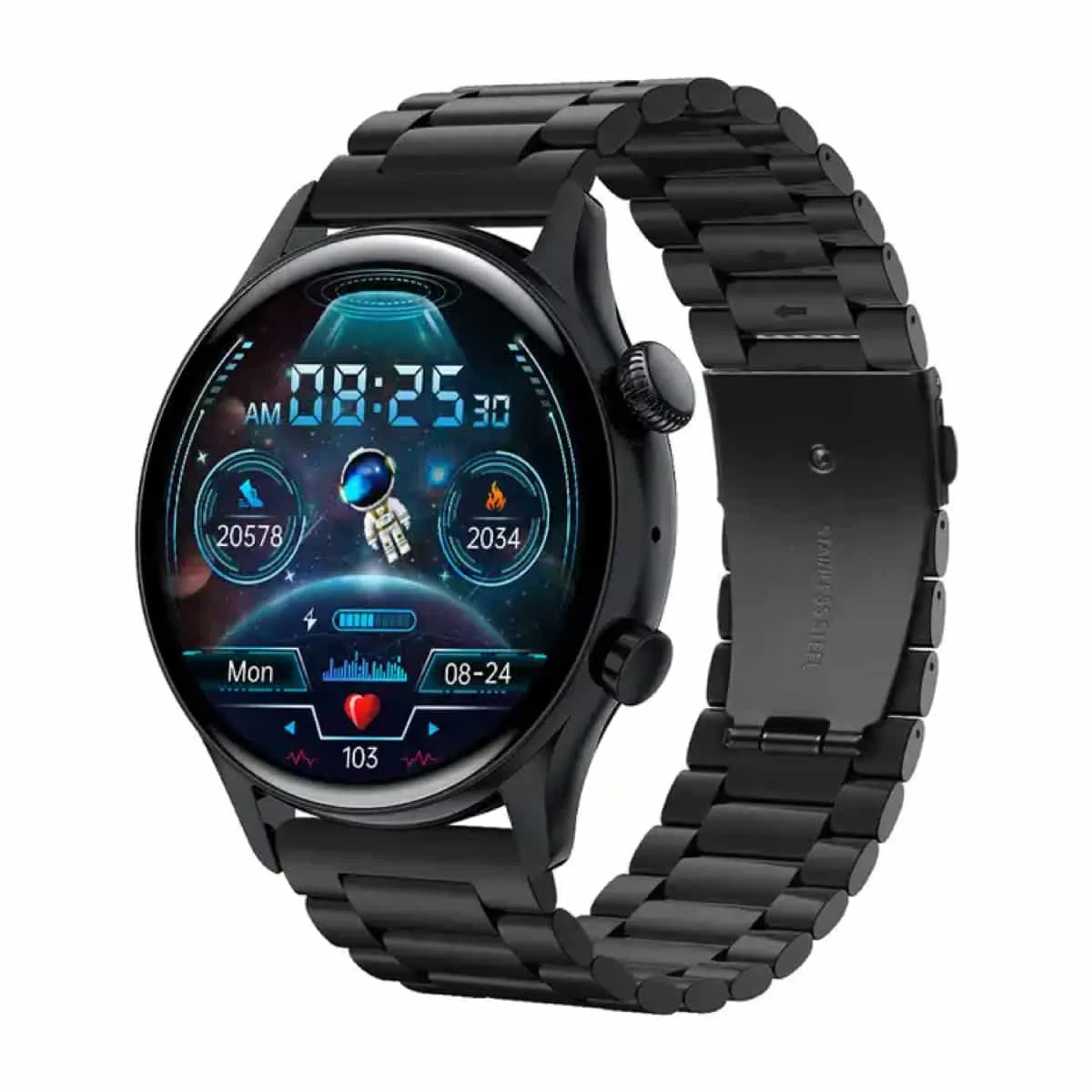 HKQ3 AI SmartWatch For Men and Women Black