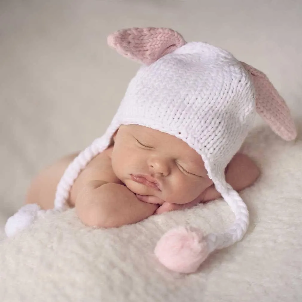 Hugbunny Pink Beanie Hat for Babies, Toddlers & Kids