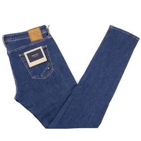 Incotex Slim-Fit Rinsed Blue Denim Jeans