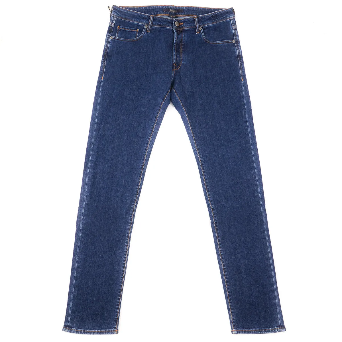 Incotex Slim-Fit Rinsed Blue Denim Jeans