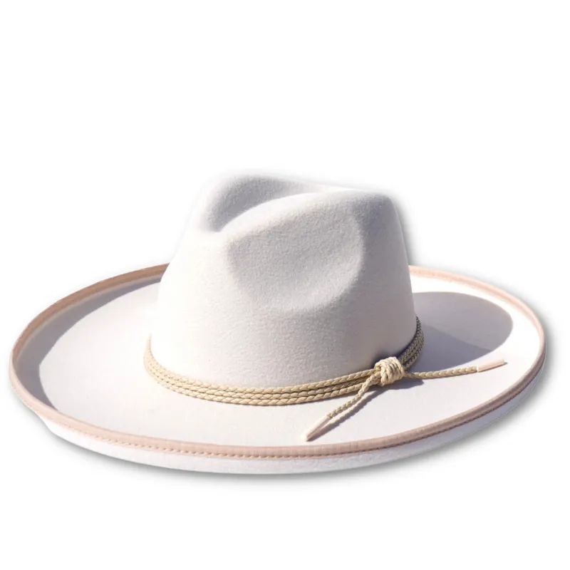 Jackson Pencil Brim Fedora - Ivory