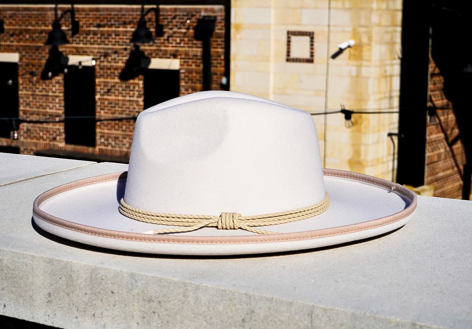 Jackson Pencil Brim Fedora - Ivory