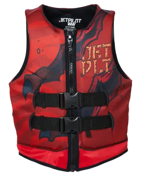 Jetpilot Boys Rex Youth Cause Neo Vest - Red - 2024