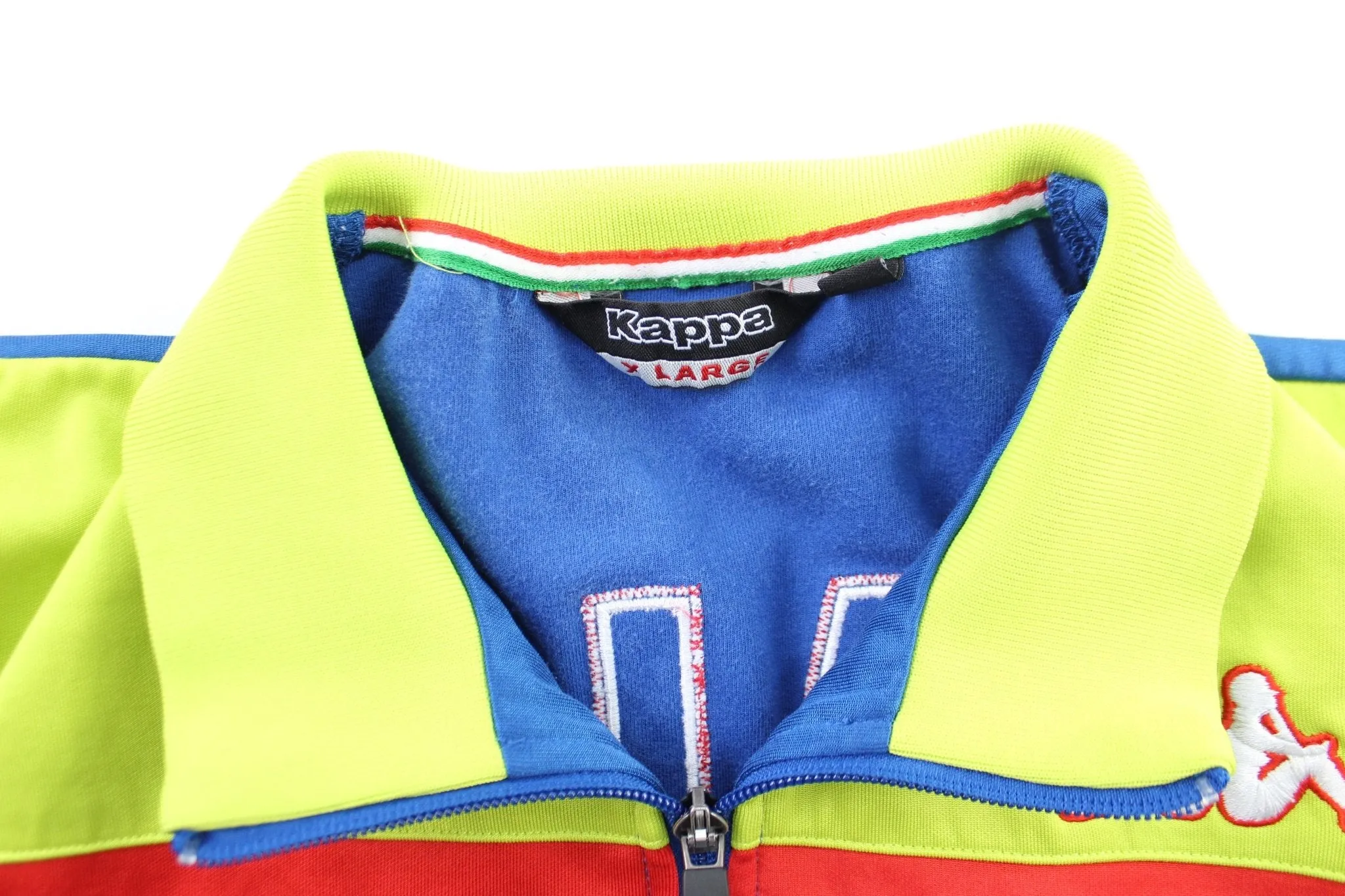 Kappa Embroidered Logo Italia Track Zip Up Jacket