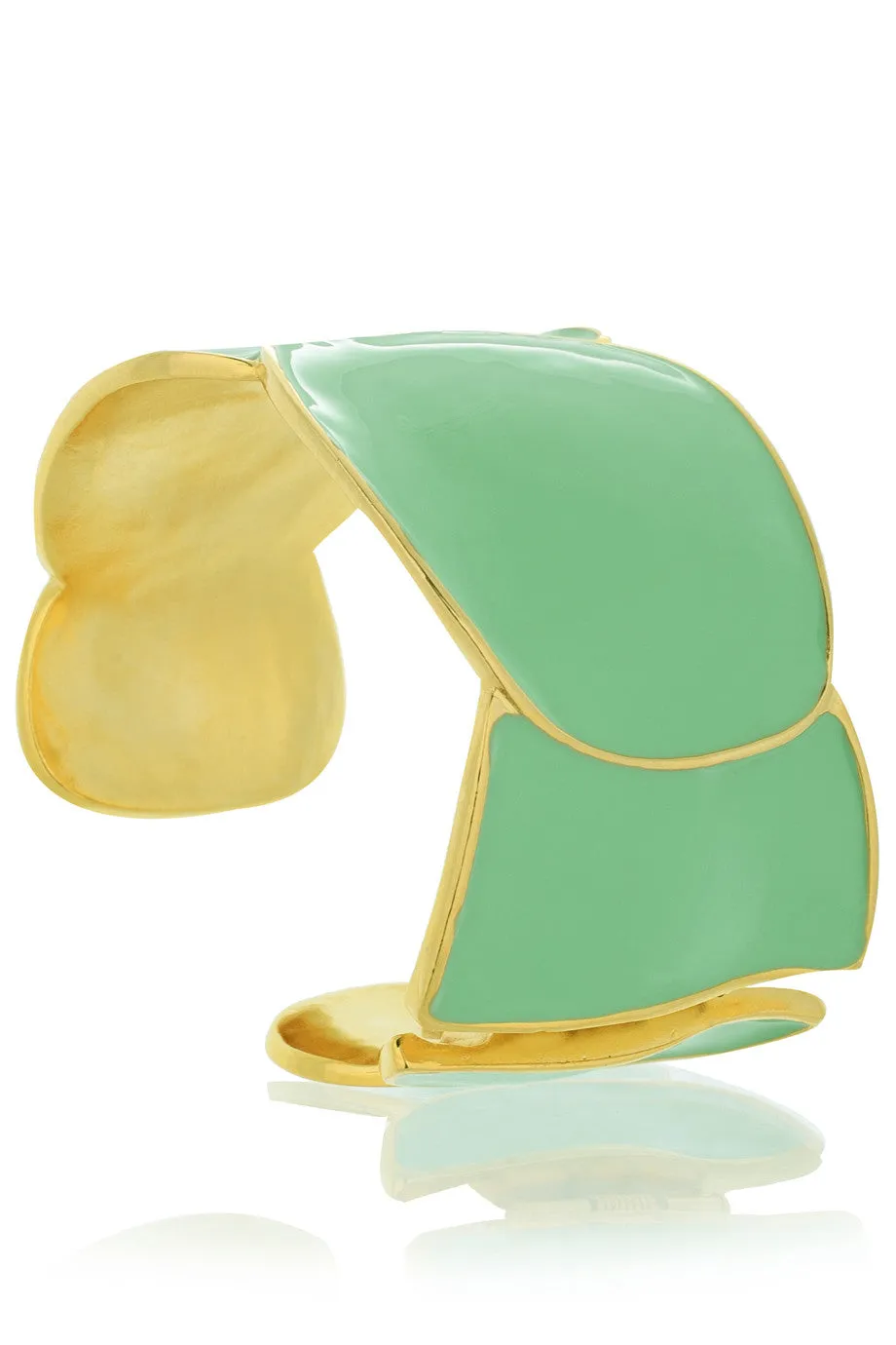 KENNETH JAY LANE QUINN Mint Enamel Cuff