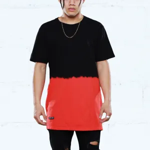 Keys Dip Dye Long Line T Shirt Infrared