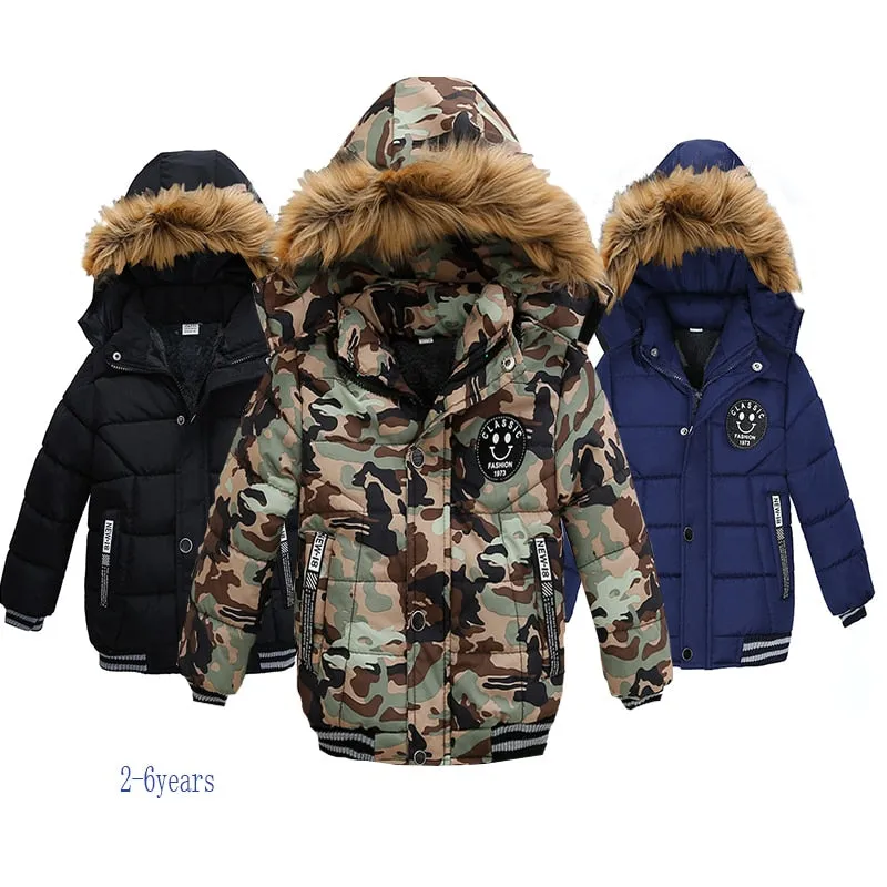 Kid’s Classic Fashion Hooded Winter Parka