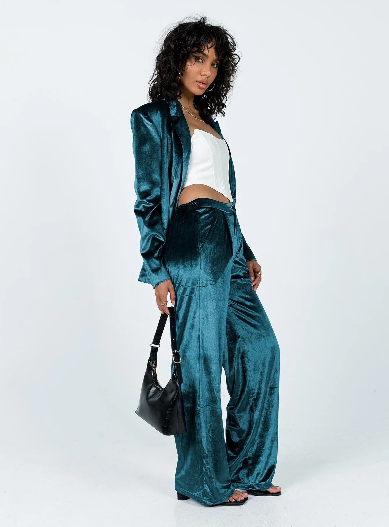 Lagoona Velvet Pants Blue