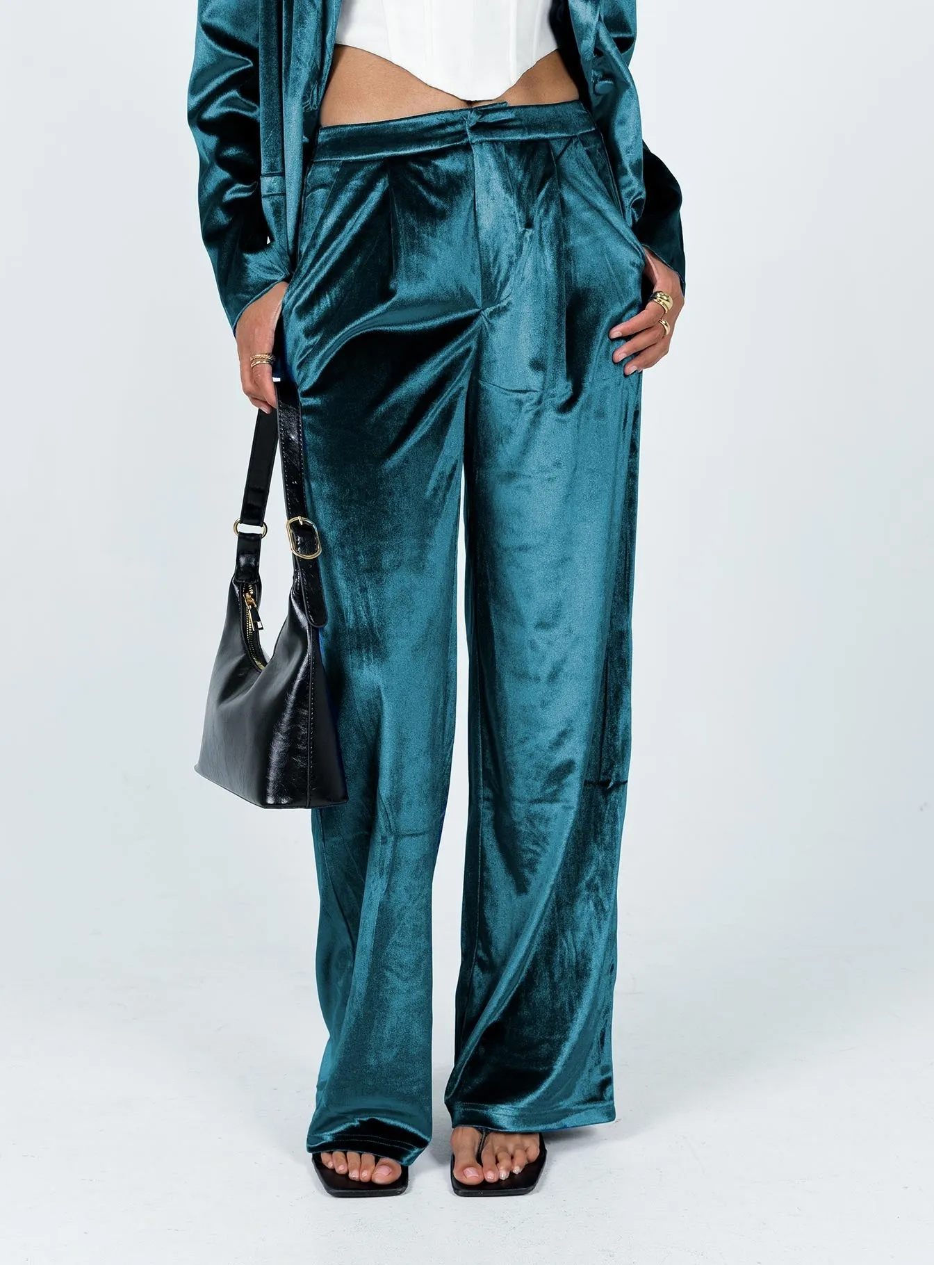 Lagoona Velvet Pants Blue