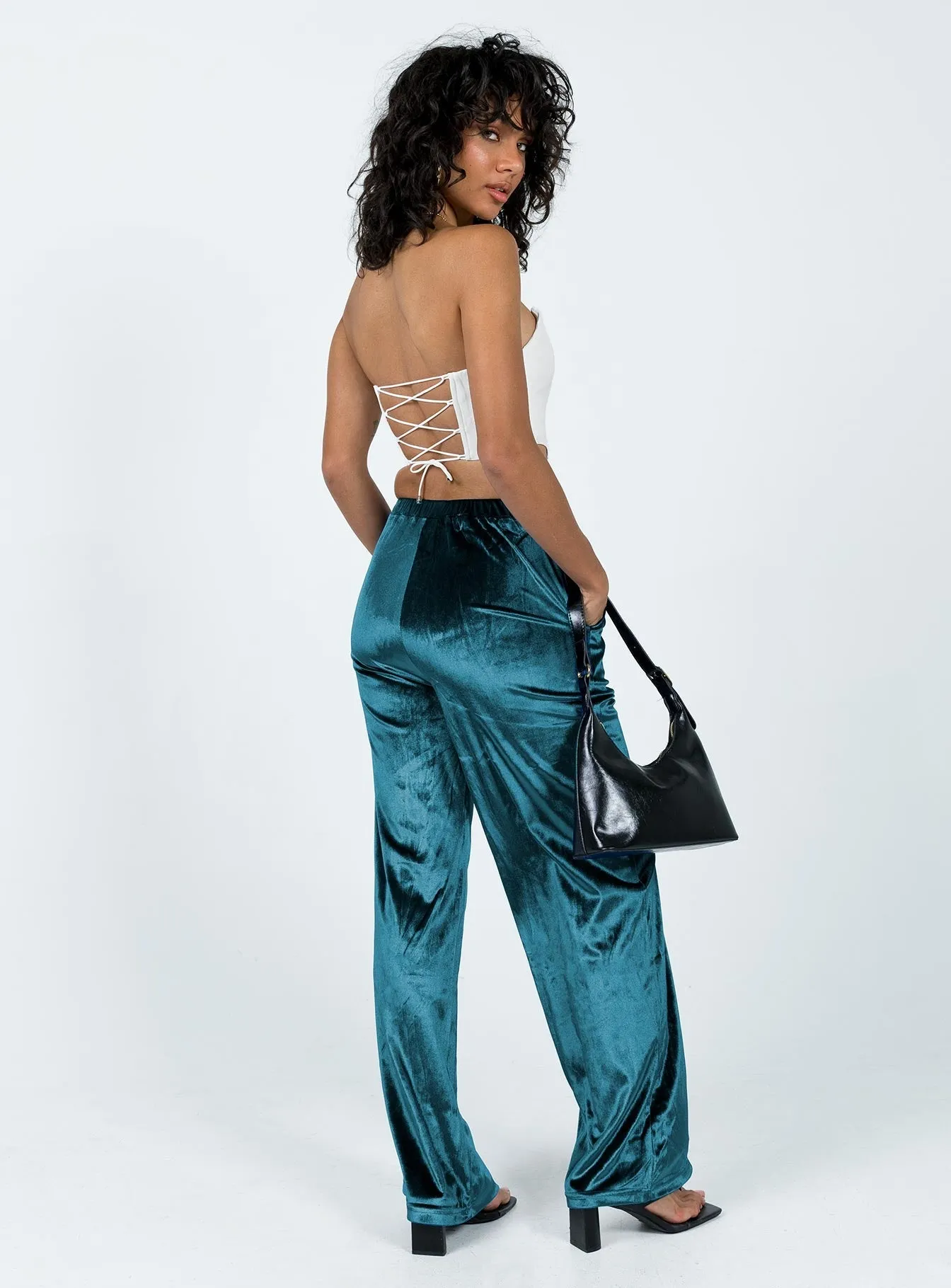 Lagoona Velvet Pants Blue