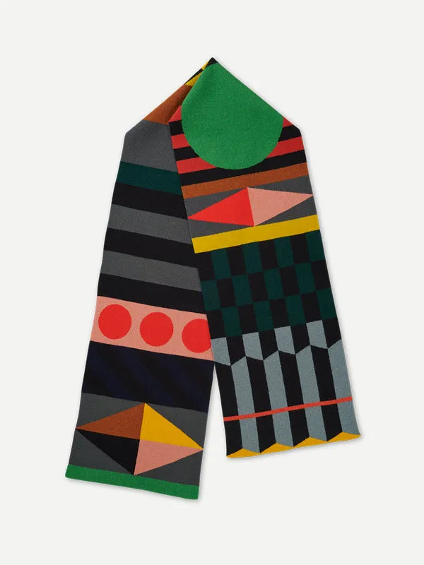 Large Geometric Scarf Multicolour 2023 Archive Collection