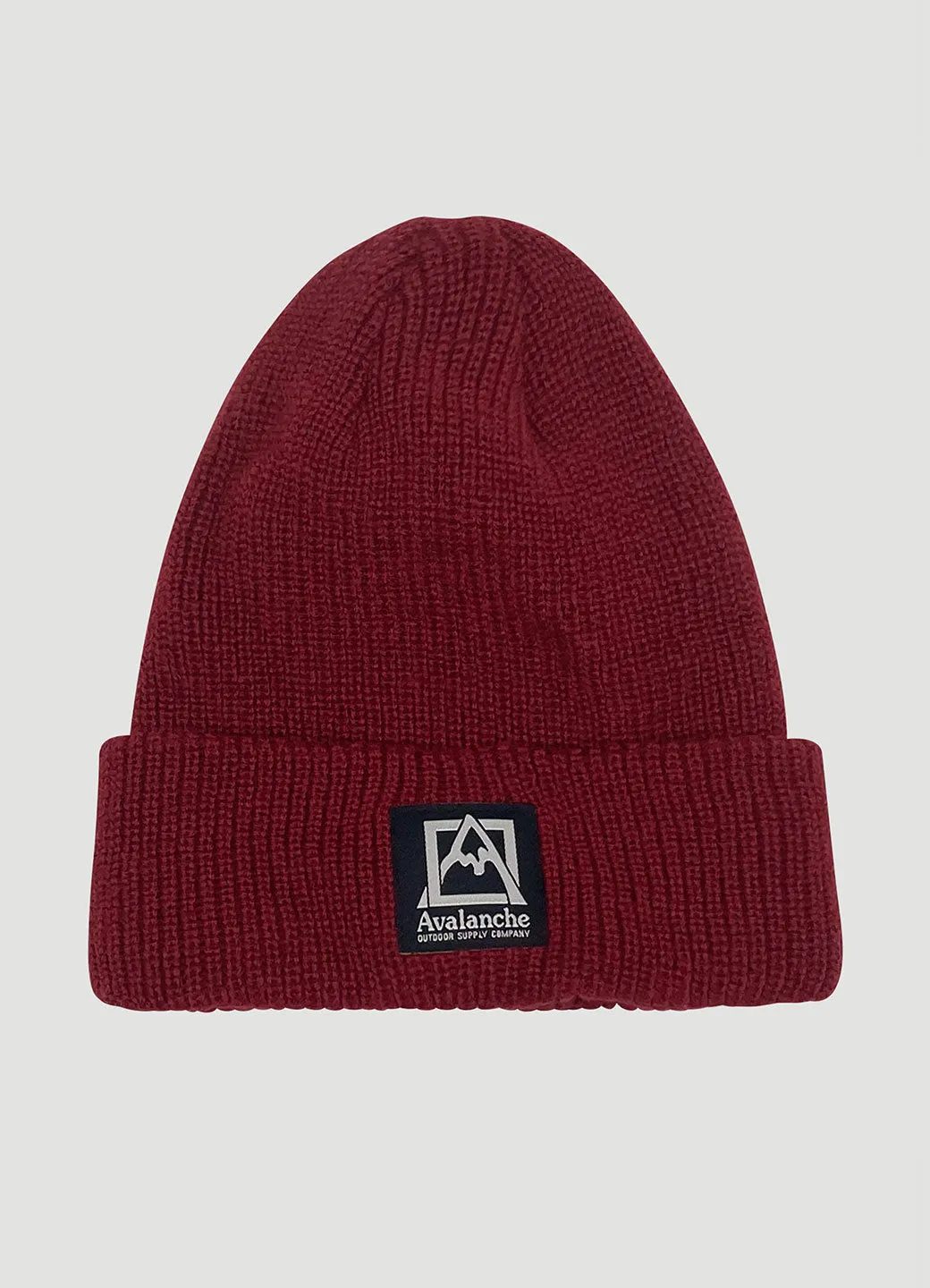 Logo Rib Knit Cuffed Beanie