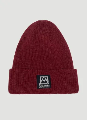 Logo Rib Knit Cuffed Beanie