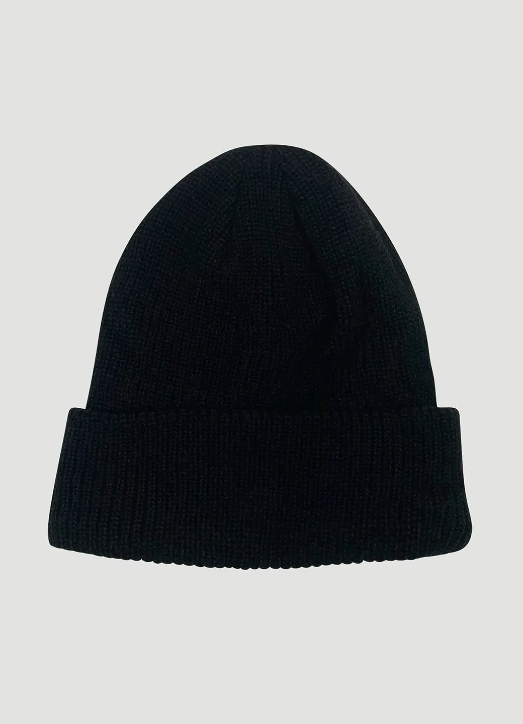 Logo Rib Knit Cuffed Beanie