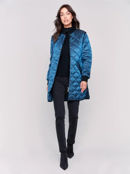 Long Quilted Puffer Jacket