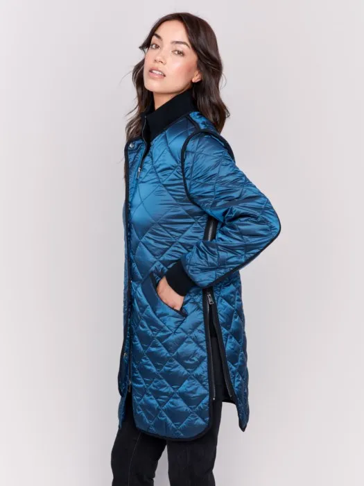 Long Quilted Puffer Jacket