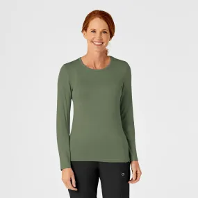 Long Sleeve Silky Tee - Olive