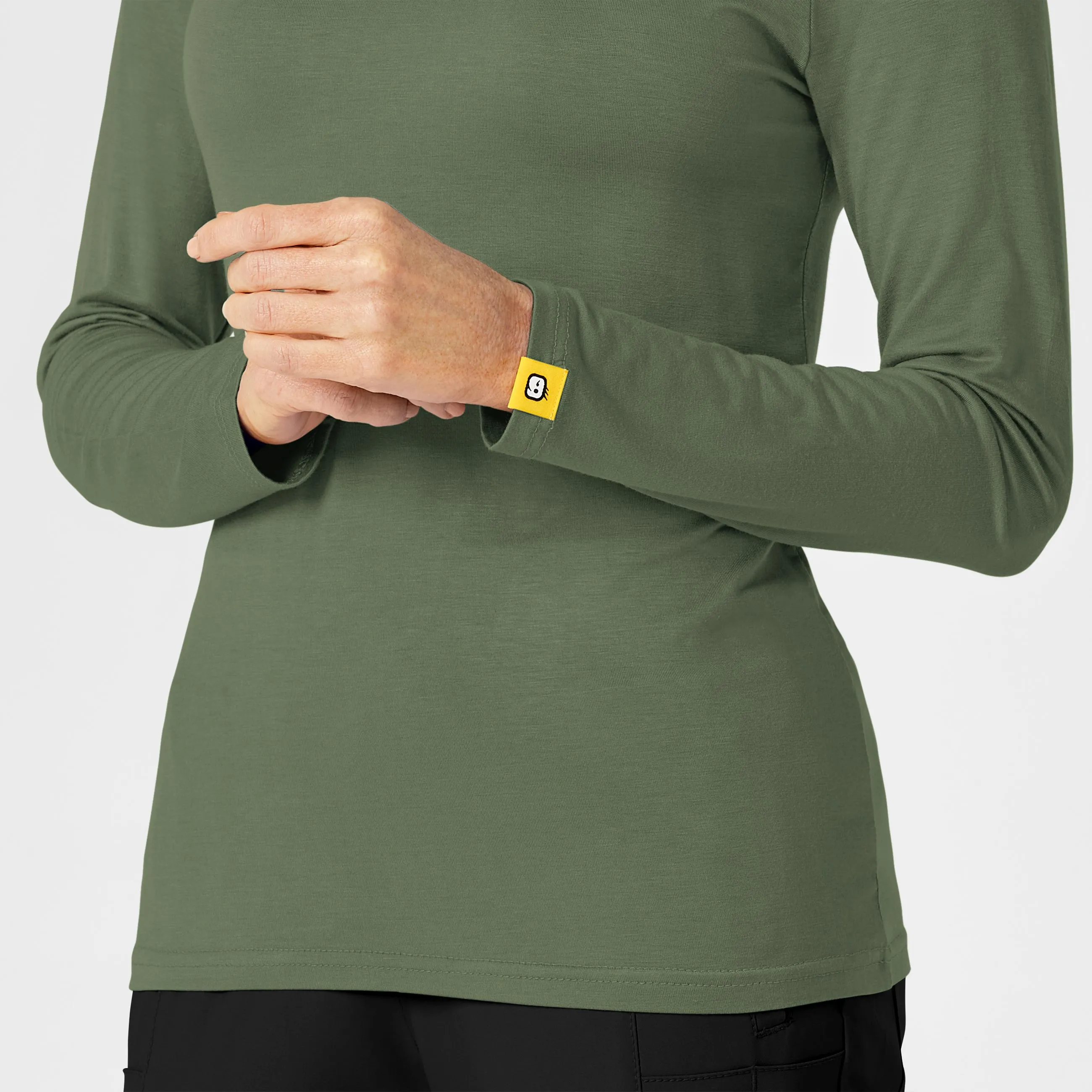 Long Sleeve Silky Tee - Olive