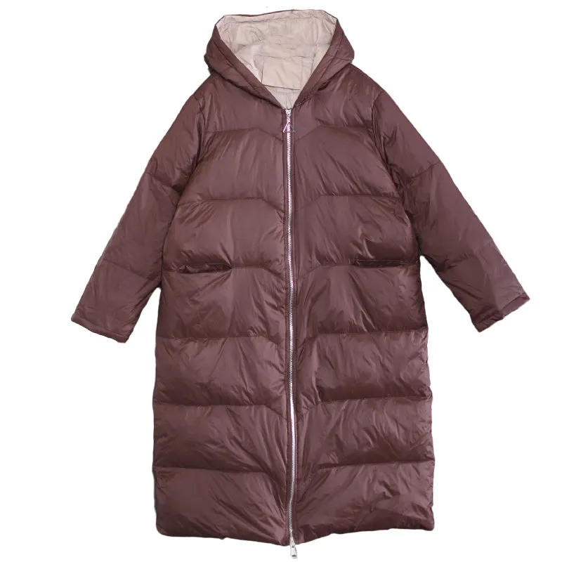 Loose Women Winter Hooded Down Jacket