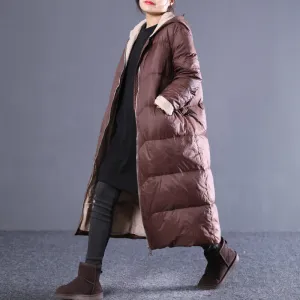 Loose Women Winter Hooded Down Jacket