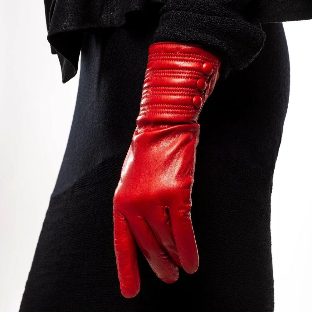 Marianne - Women's Cashmere Lined Leather Gloves