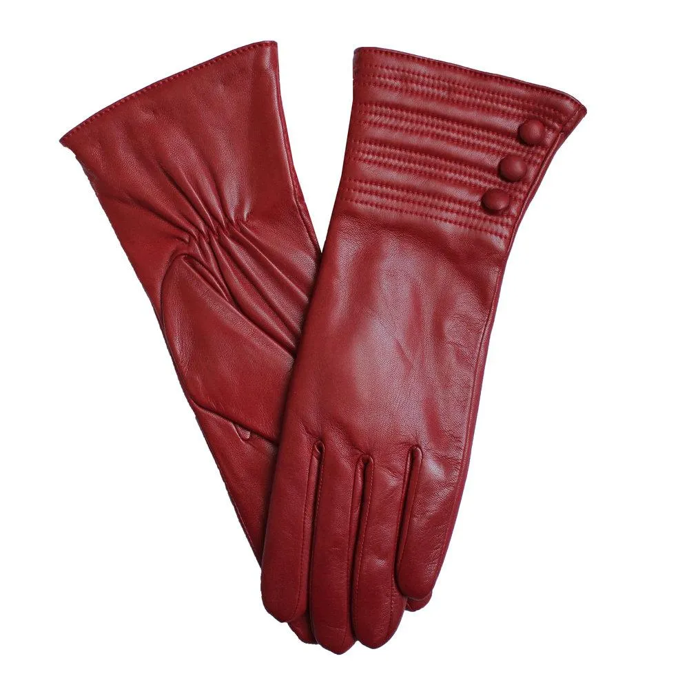 Marianne - Women's Cashmere Lined Leather Gloves