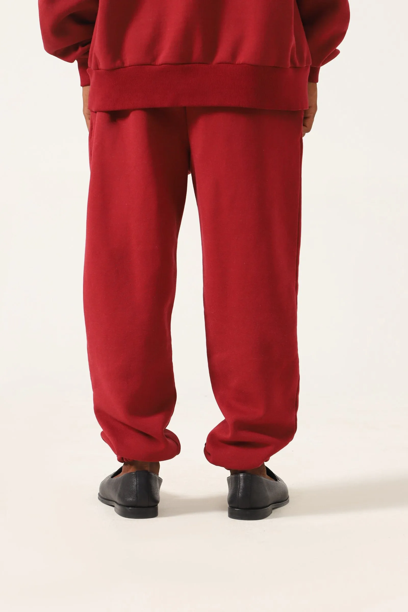 MAROON LOGO TROUSERS