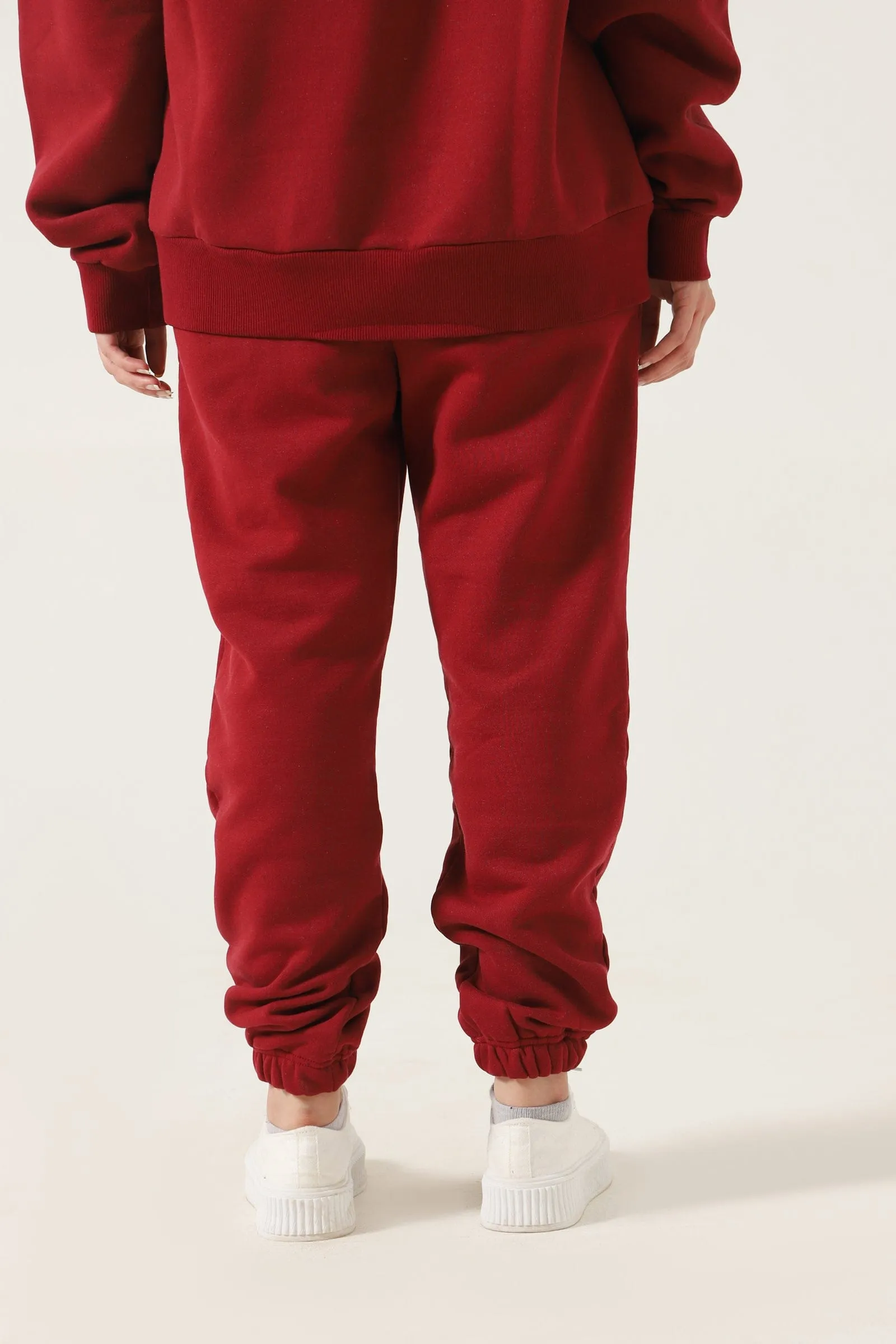 MAROON LOGO TROUSERS