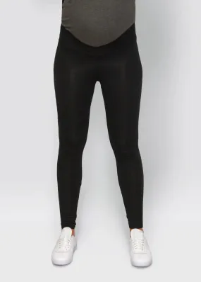 Maternity bamboo leggings in black by úton