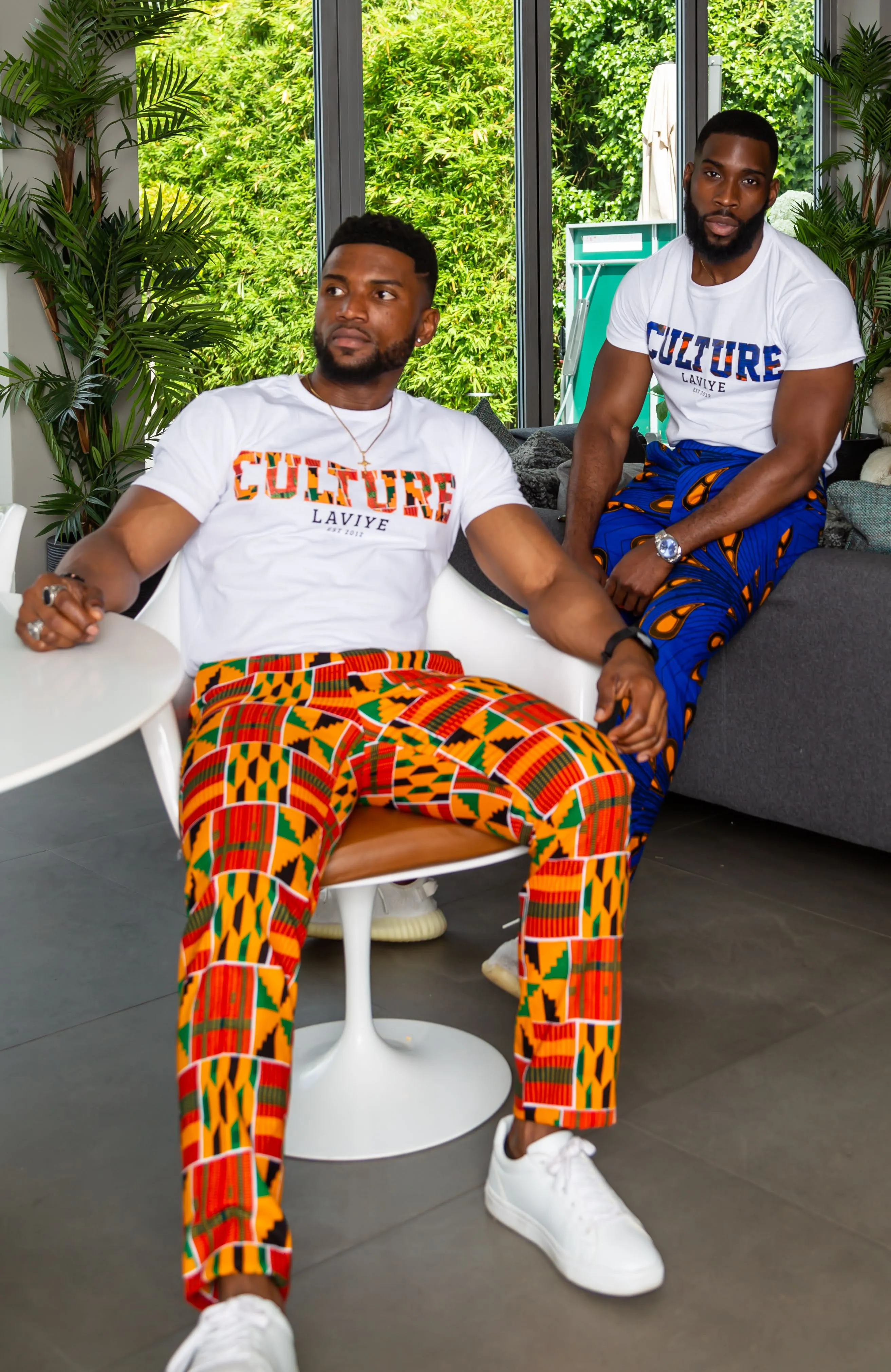 Men's African Print Culture Slogan T-shirt Unisex | KUMASI