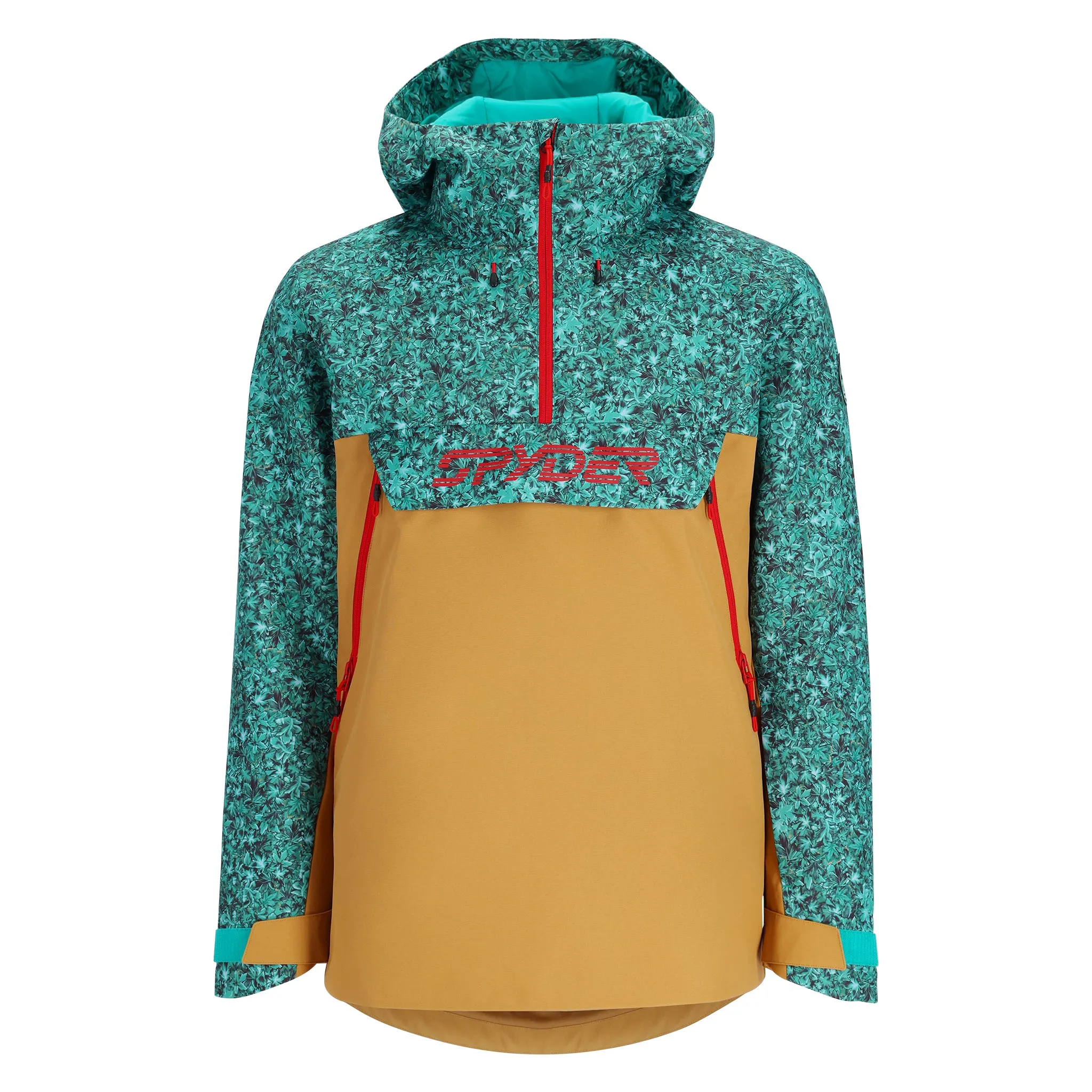 Mens All Out Anorak - Maple Haze Teal Green