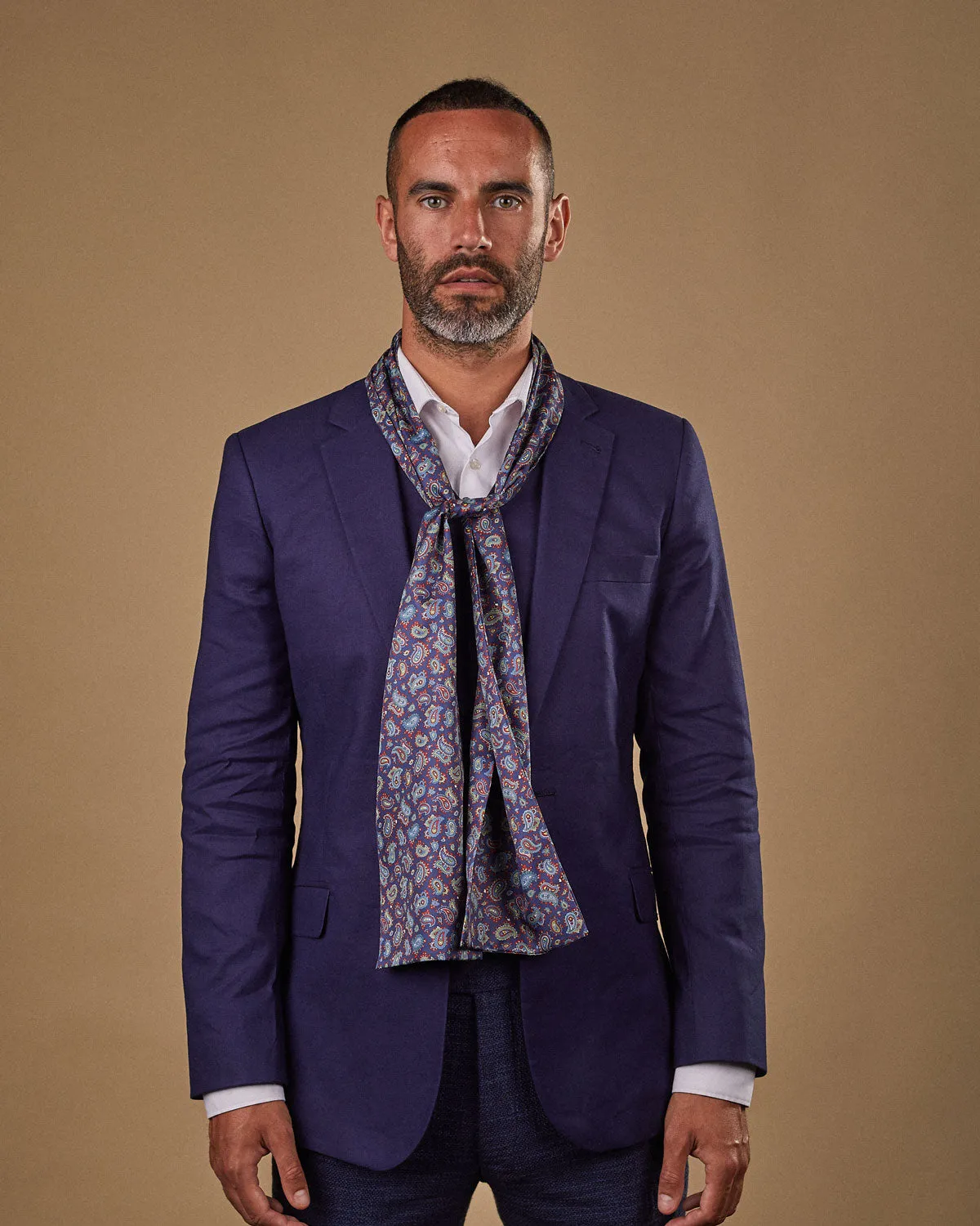 Men's Silk Paisley Scarf - The Lexington