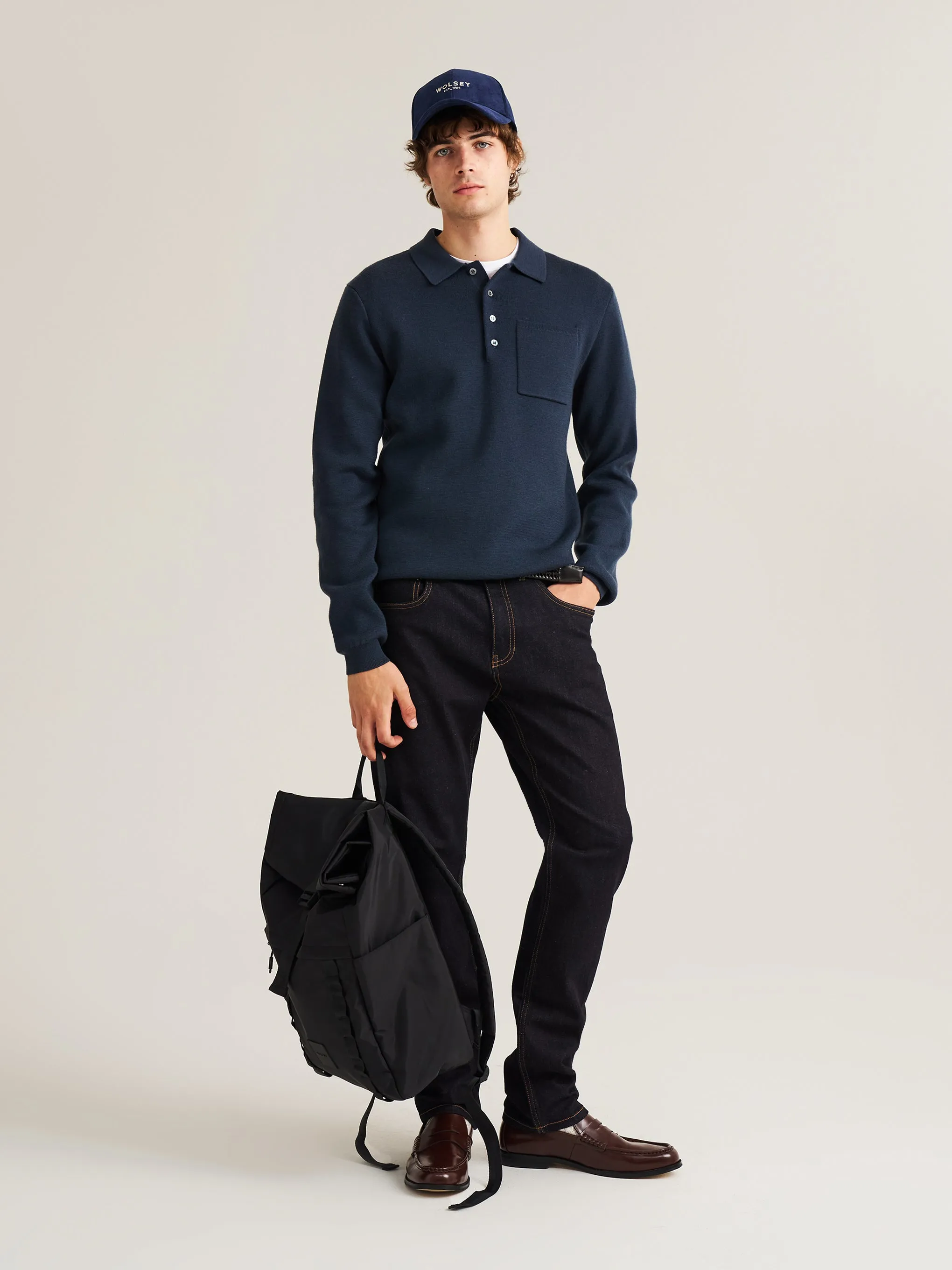 Mid Weight Merino Wool Polo