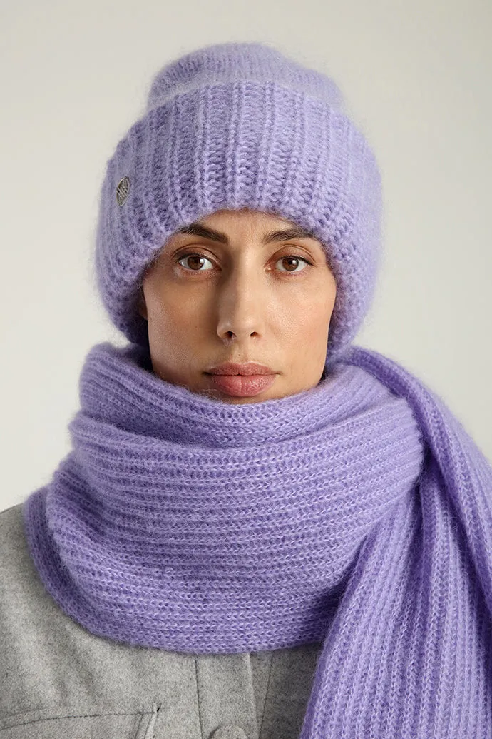 MILLER RIBBED SCARF - Lavender