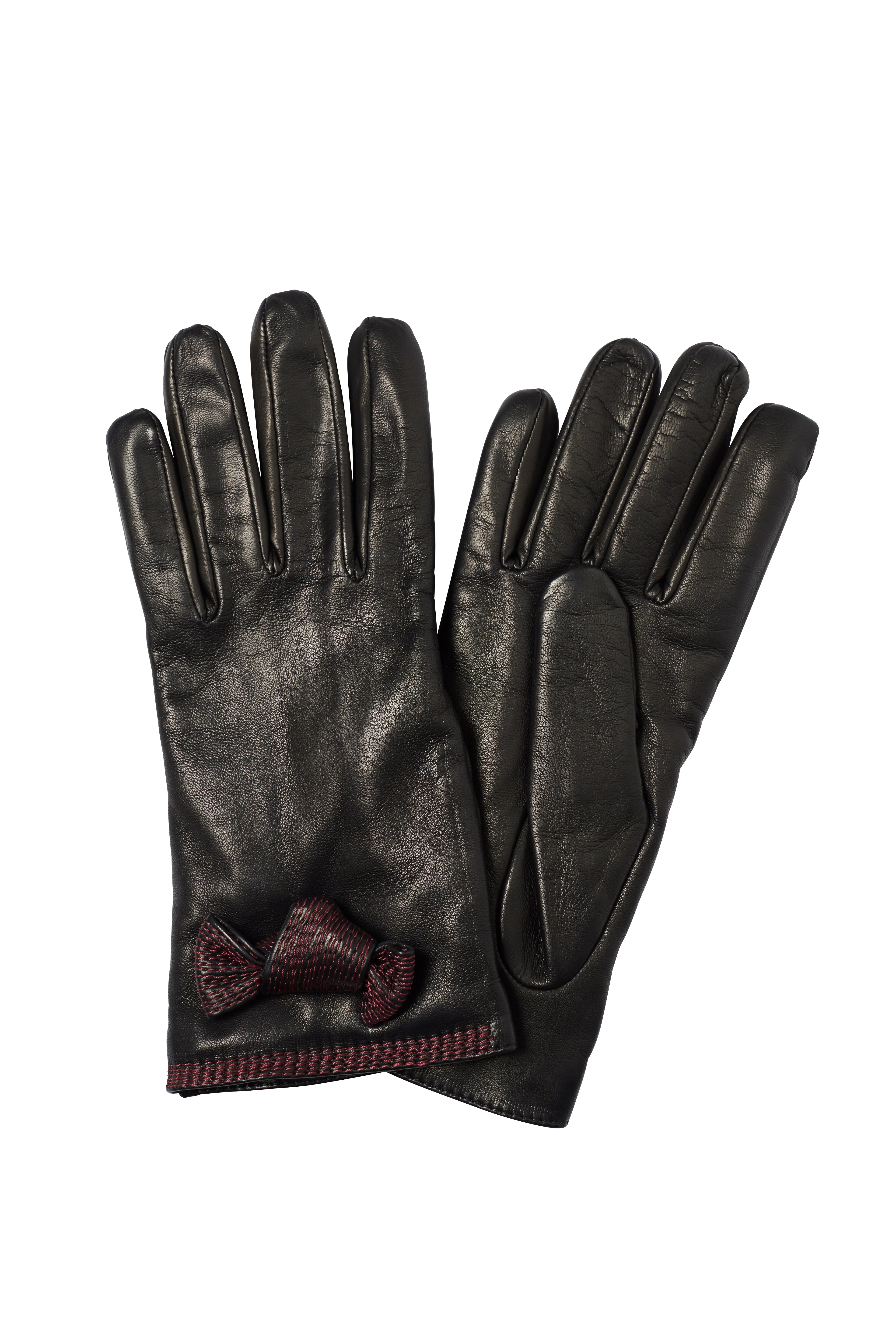 Minnie Stitch - Women's Cashmere Lined Leather Gloves