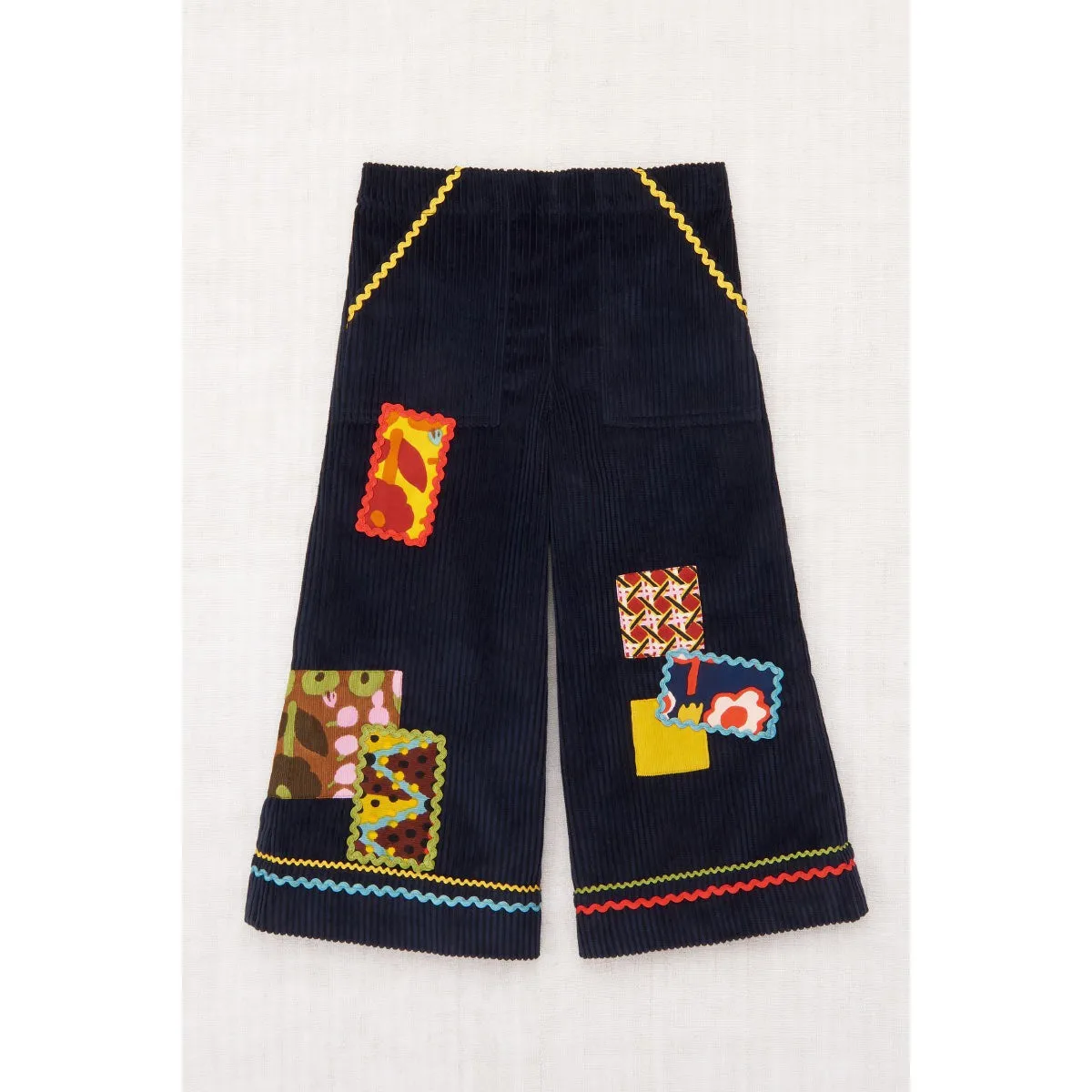 Misha & Puff - Corduroy patchwork kickstand pants - Ink