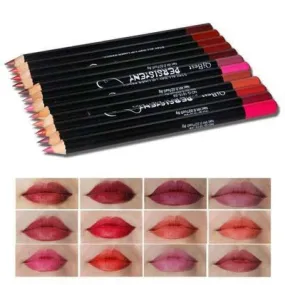 Miss Beauty New Pack Of 12 Lipstick lip pencil and Lip liner For Girls and For Women