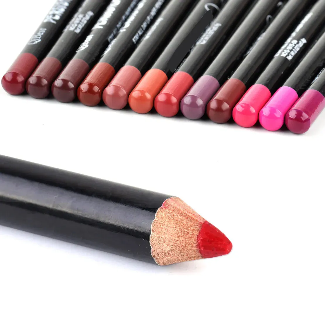 Miss Beauty New Pack Of 12 Lipstick lip pencil and Lip liner For Girls and For Women