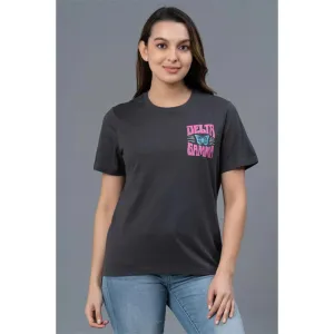 Mode by RedTape Half Sleeves Casual T-Shirt for Women | Casual Graphic Print Round Neck T-Shirt