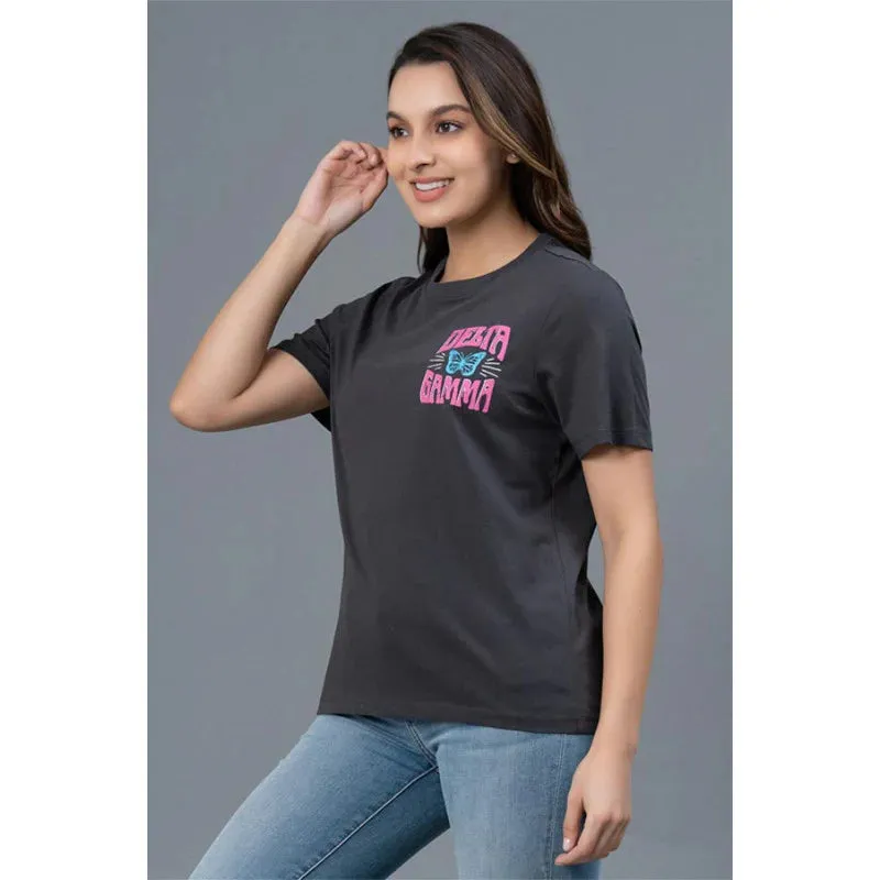 Mode by RedTape Half Sleeves Casual T-Shirt for Women | Casual Graphic Print Round Neck T-Shirt