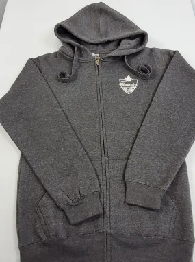 Muskoka Crest Full Zip Heavy Hoodie-grey