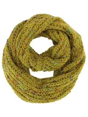 Mustard Soft Fuzzy Knit Infinity Scarf