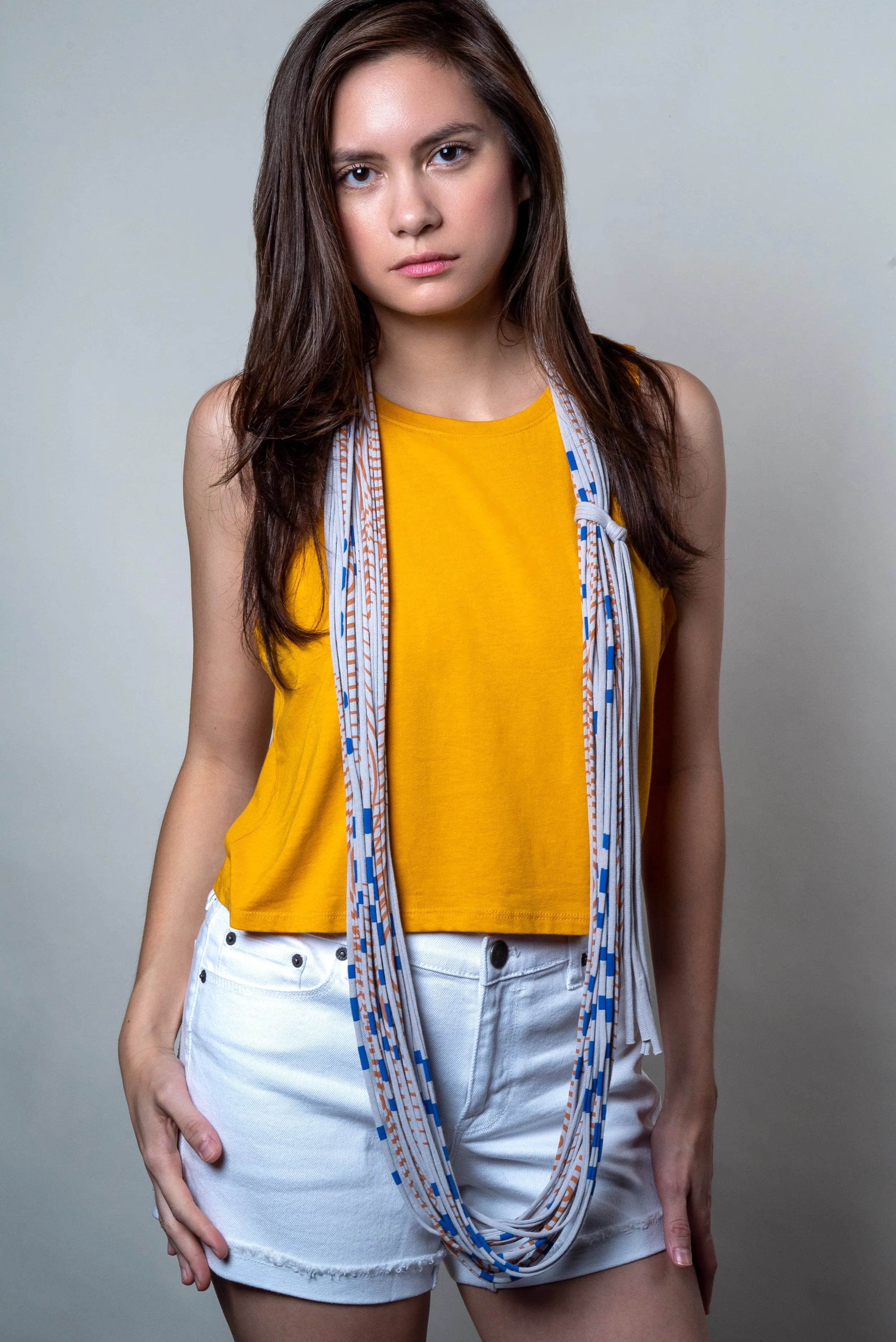 Necklush Infinity Scarf / Blue & Yellow / Unisex