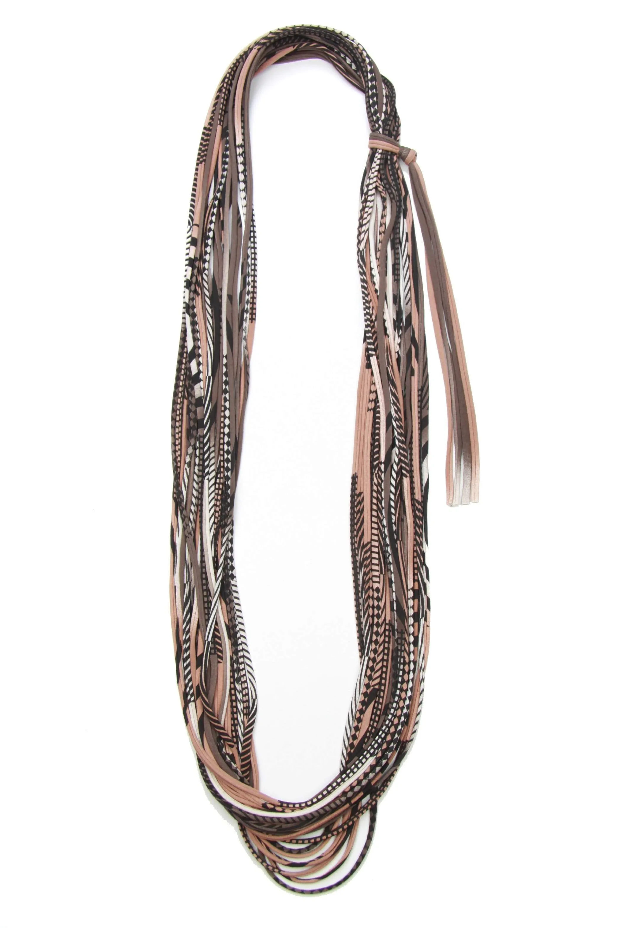 Necklush Infinity Scarf / Brown & Black / Unisex