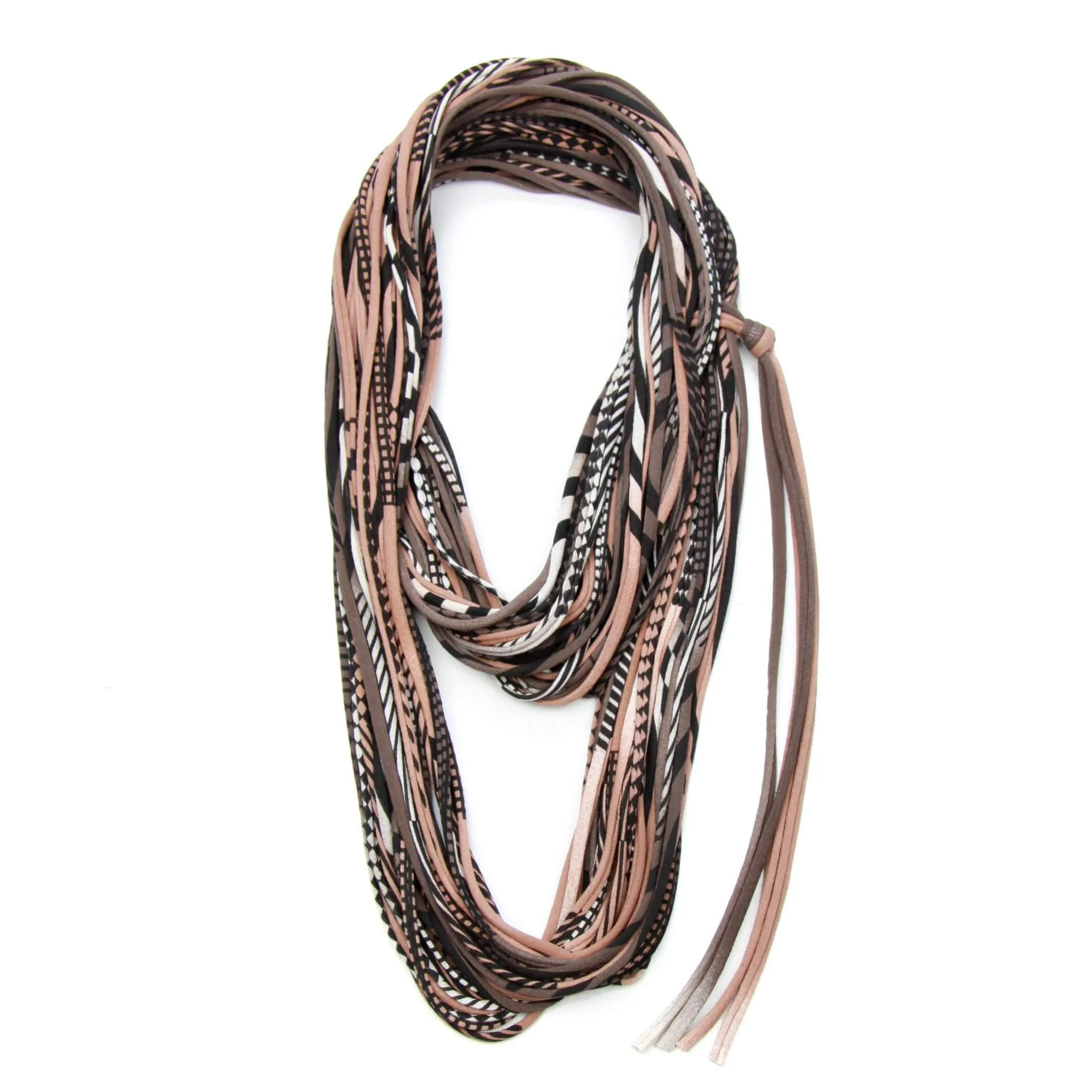 Necklush Infinity Scarf / Brown & Black / Unisex