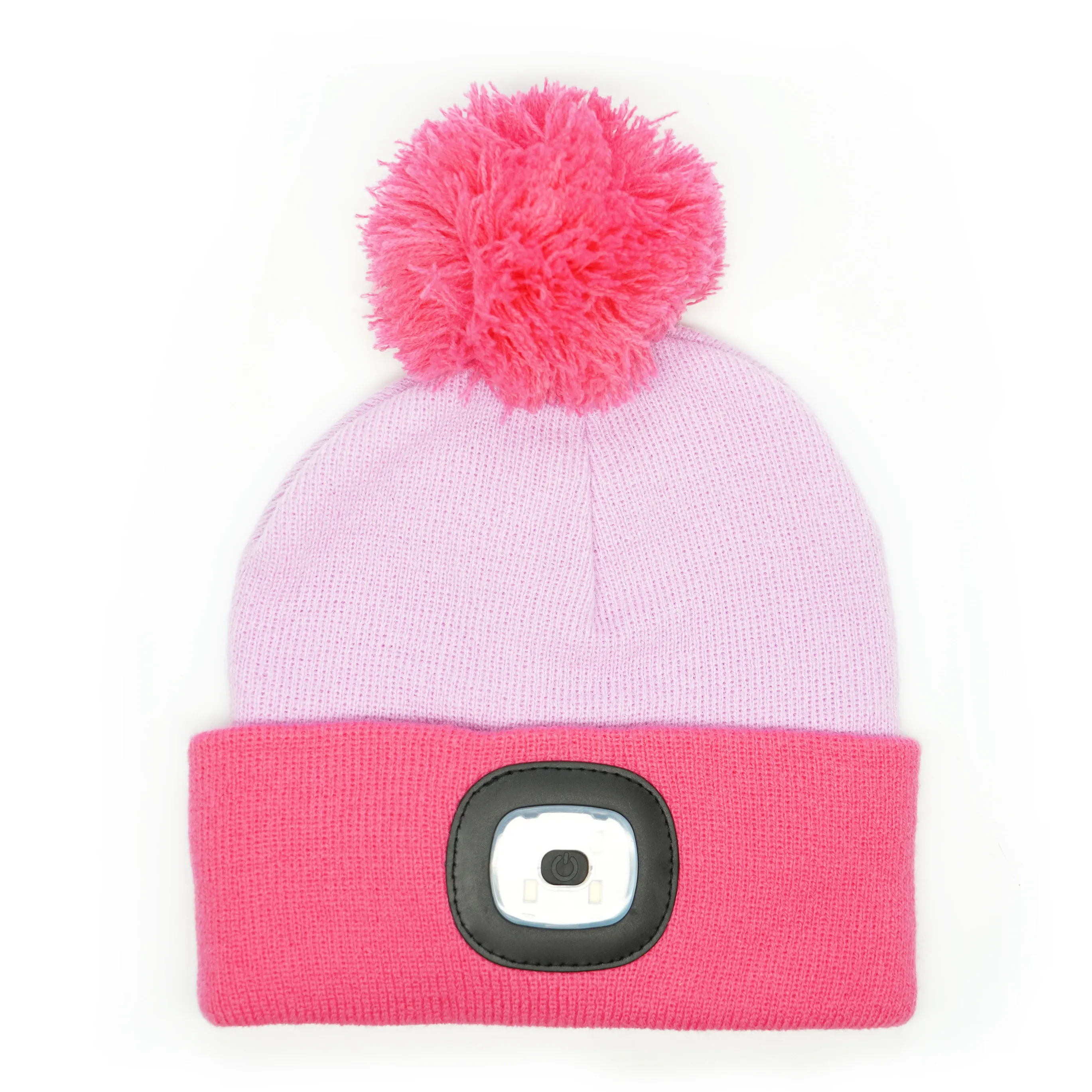 Night Owl Kid's Rechargeable LED Pom Beanie