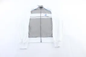 Nike Embroidered Logo Grey, Blue, & White Track Jacket