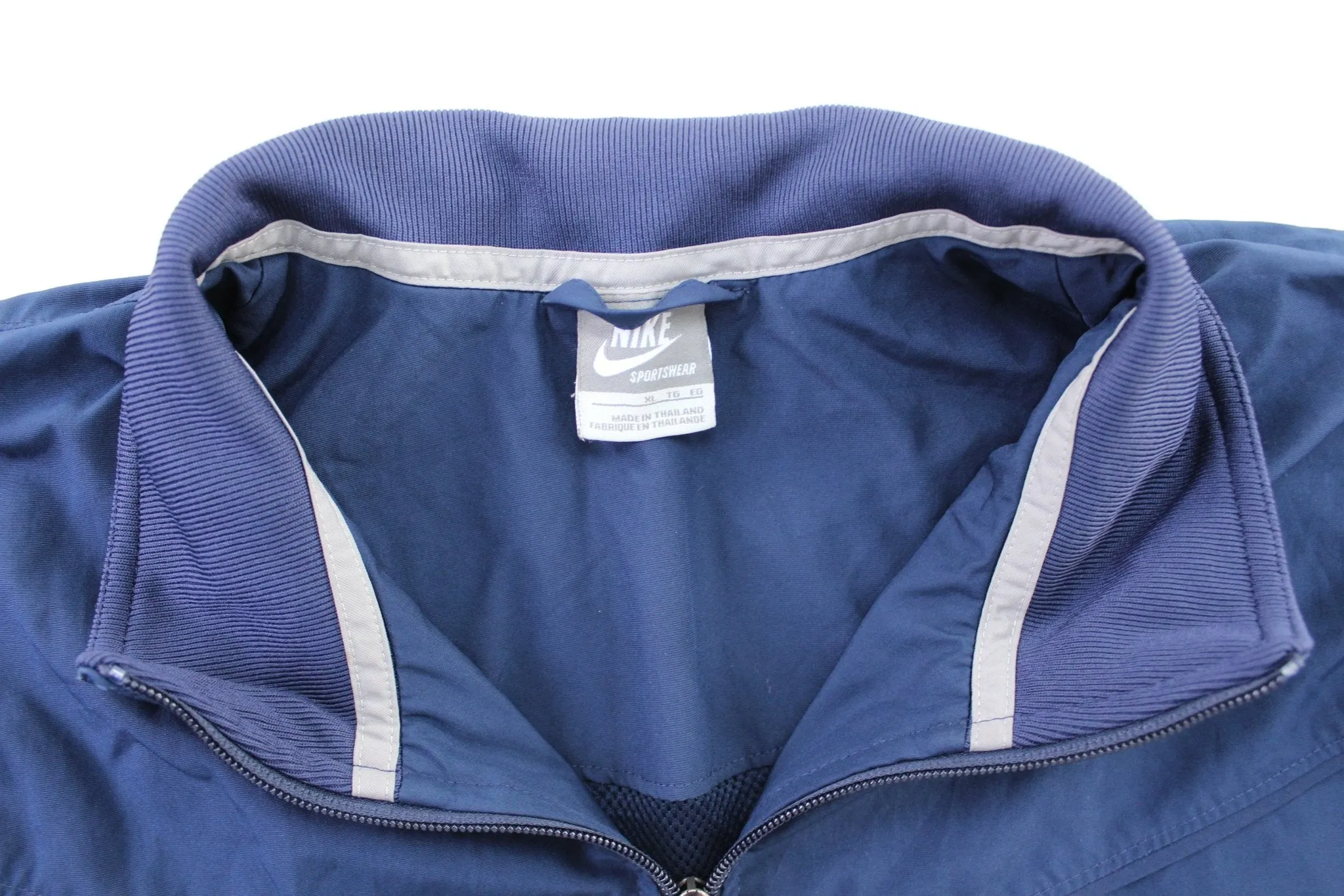 Nike Logo Blue Track Zip Up Jacket